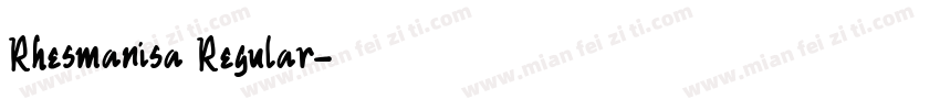 Rhesmanisa Regular字体转换